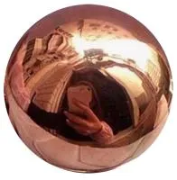 Полый шар из меди ø 100мм. (517618) сертификат - сфера арт-объект 100 мм. пустотелая  в Челябинске