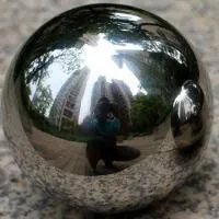 Шар из нержавеющей стали (198286) поставка - сфера арт-объект ø 1000 мм. пустотелая  в Челябинске