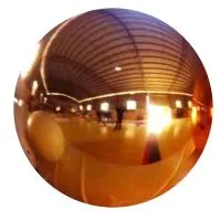 Полый шар из листовой меди (198299) поставка - сфера арт-объект ø 1000 мм. пустотелая  в Челябинске