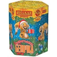 Салют Новогодняя белочка РС7079 купить от производителя Русская Пиротехника — Челябинск