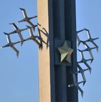 Звезда на стелу нержавеющая сталь нитрид титана в Челябинске (518465)