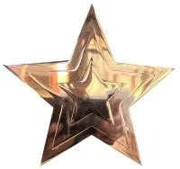 Звезда на памятник ø 150 (518234) монтаж обелиск - стела мм. пустотелая  в Челябинске