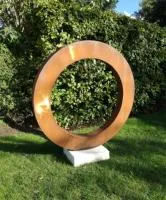 Кортеновская сталь кольцо садовая скульптура (518270) сертификат арт-объект  в Челябинске