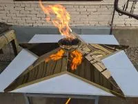 Звезда вечный огонь (514264) производство комплект горелка ГВД 379 10 89 00 ПС ø 1500 мм. пустотелая  в Челябинске