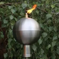 Серебряный шар (197439) производство тики факел садовые факелы ø 120 мм. универсальная  в Челябинске