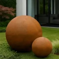 Кортен 2 шара - композиция (518935) ∅ 0,75 и 1,5 м. Челябинск 