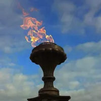 Газовая горелка апс (газ-контроль) (1629) сертификат - автомат вечный огонь ø 154 мм. ветроустойчивая  в Челябинске