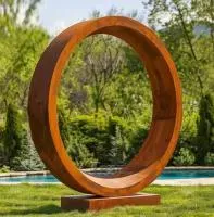 Кортеновская сталь скульптура кольцо (518267) монтаж арт-объект  в Челябинске