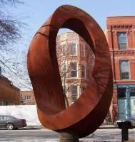 Кортеновская сталь скульптура кольцо (518292) поставка арт-объект  в Челябинске