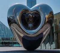 Объёмная скульптура сердце из нержавеющей стали (518278) сертификат арт-объект  в Челябинске