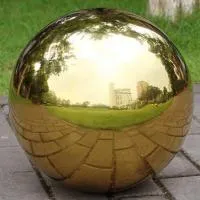 Шар полированный золото (198307) поставка - сфера арт-объект ø 1000 мм. пустотелая  в Челябинске