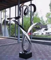 Скульптура кольцо нержавеющая сталь (518290) производство арт-объект  в Челябинске