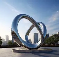 Кольца из нержавеющей стали скульптура (518263) поставка арт-объект  в Челябинске