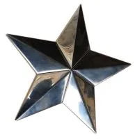 Звезда на стелу обелиск (197202) монтаж - стела памятник ø 250 мм. пустотелая  в Челябинске