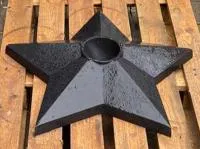 Чугун звезда вечный огонь (518229) монтаж комплект горелка ГВД 379 10 89 00 ПС ø 1100 мм. монолит - литье  в Челябинске