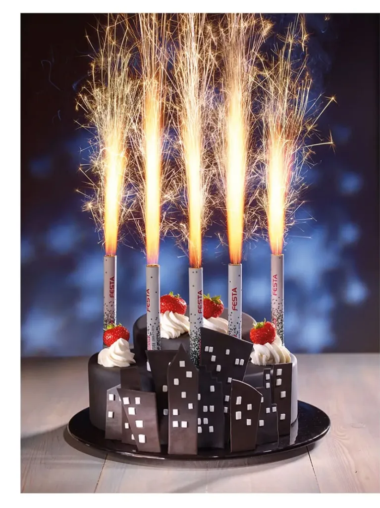 Фейерверки фонтаны для торта купить в Челябинске магазин пиротехники доставка