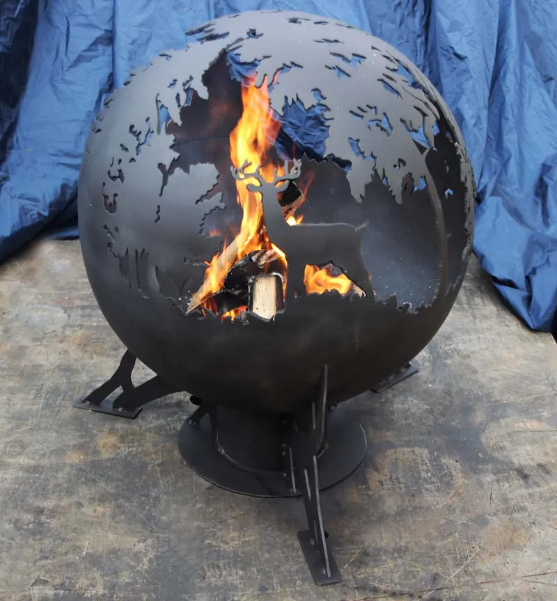 Металлический шар для костра
